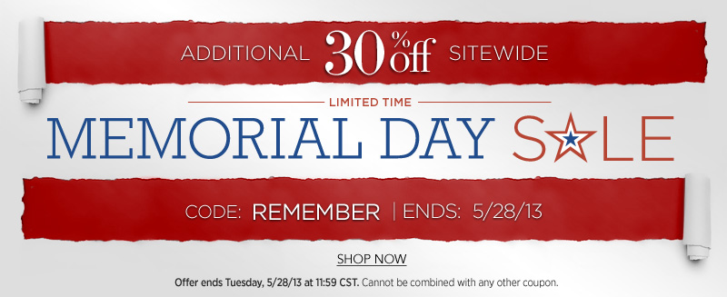 Memorial Day Hair Extensions Sale 2013 - Get 30% Off Sitewide